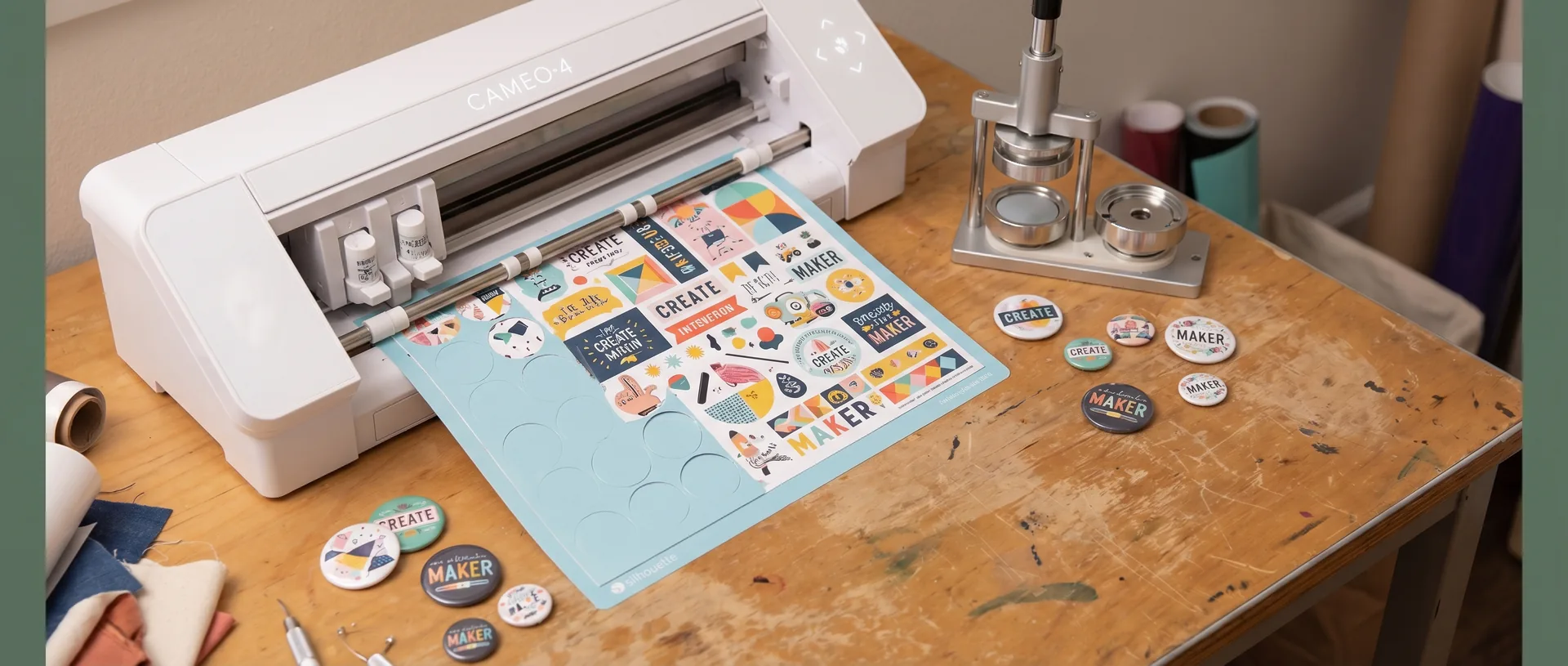 Button templates for Silhouette Cameo cutting