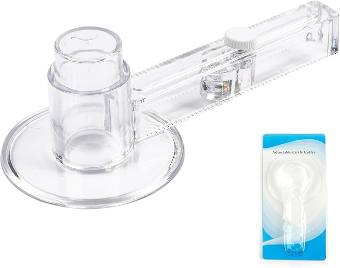 Happizza adjustable circular paper cutter for button making