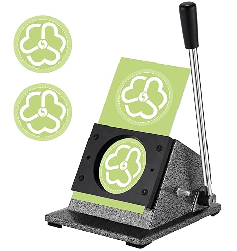 Saladulce 2.28 inch button paper punch cutter, press-style circle cutter